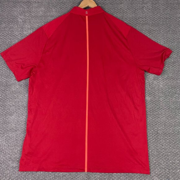 Nike Tiger Woods Polo Shirt Men's 2XL Red Elite Cool Carbon Golf Performance XXL - Picture 5 of 12